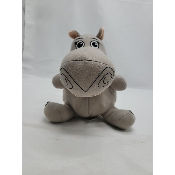 Toy Factory Madagascar Gloria Hippo Plush 8" Gray Stuffed Toy Hippo DreamWorks - Picture 2 of 13
